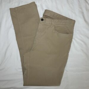 J.McLaughlin Pants Mens 36 Tan Stretch Cotton Straight Leg 5-Pocket Chino